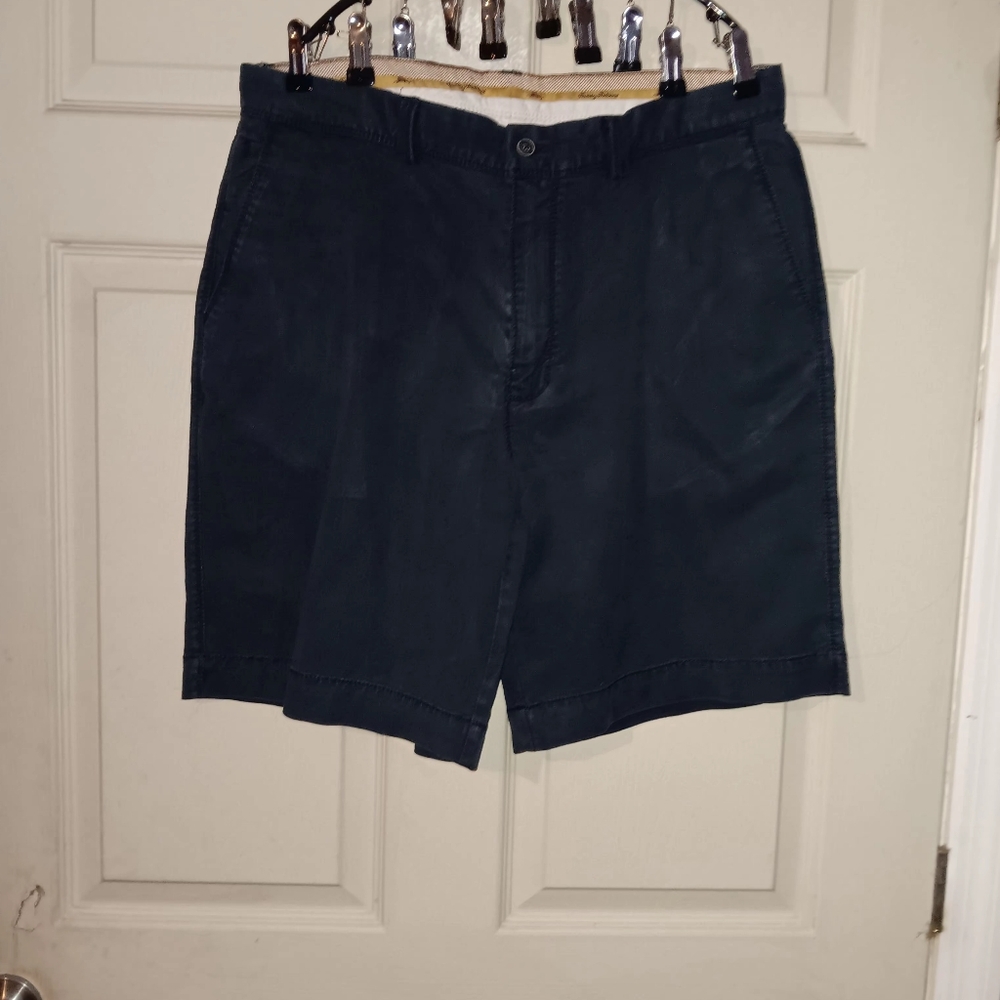 Euc Tommy Bahama Blue Flat Front Shorts Sz 36